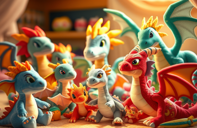 DragonVale World Plush Toys on Amazon