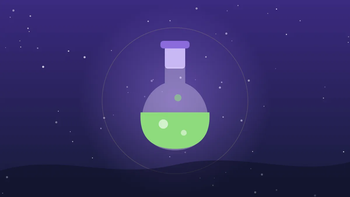 Illustration: a bubbling green potion