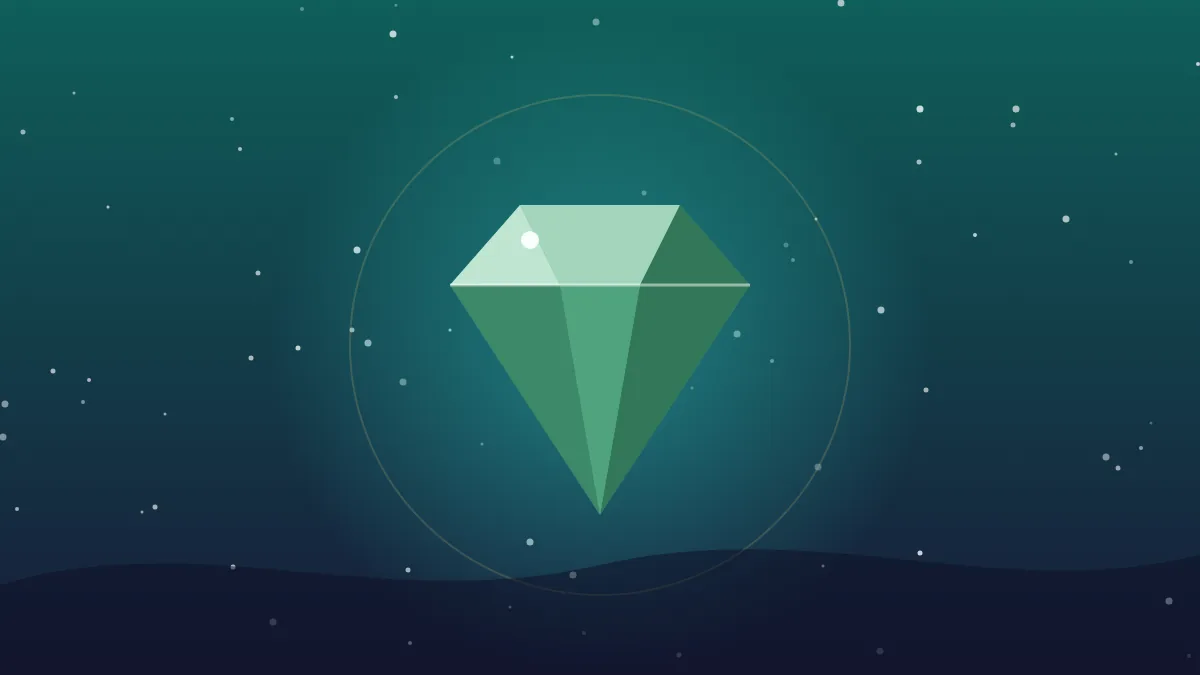 Illustration: a soft green jade gemstone